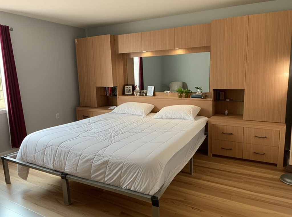 Custom Storage Headboard Installation in New Rochelle New York