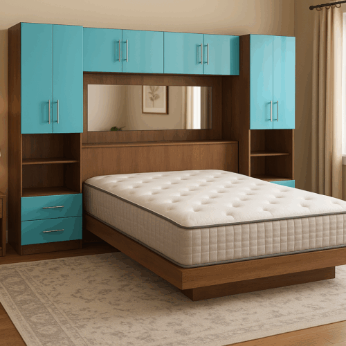 Aqua Glass Studio Pier Wall Platform Bed