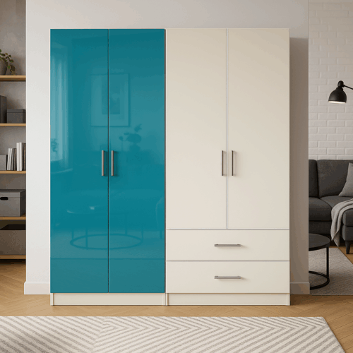 Lagoon and White Alta Wardrobe