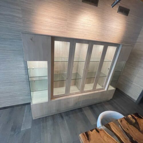 Custom Glass Curio Display Cabinet Bridgton Maine