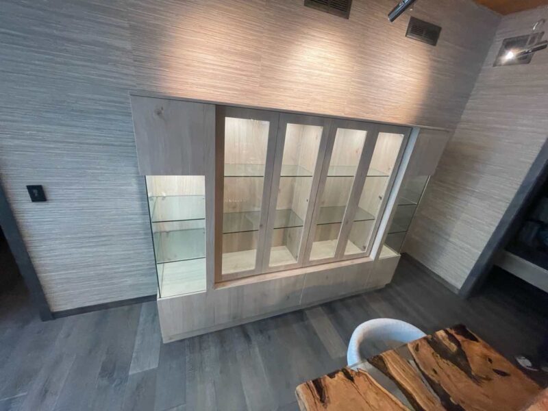 Custom Glass Curio Display Cabinet Bridgton Maine