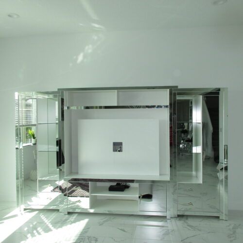 Mirrored Chrystie Entertainment Center | Lake Worth, Florida