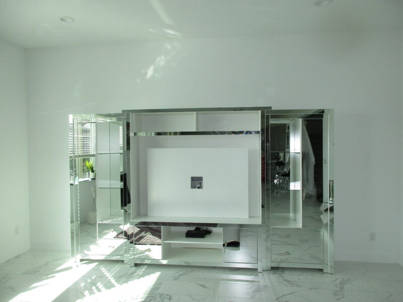 Mirrored Chrystie Entertainment Center | Lake Worth, Florida
