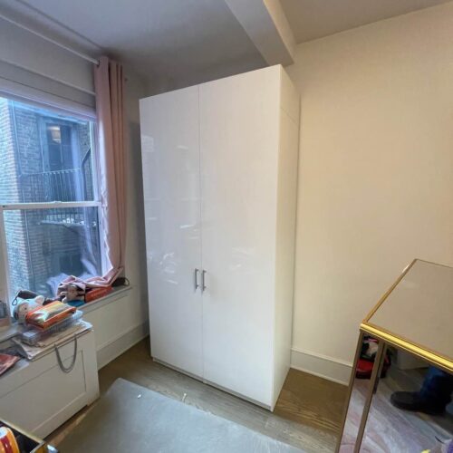 Custom White Glossy Wardrobe | New York City