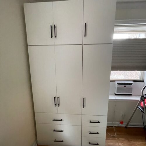 White Matte Alta Wardrobe Collection | Woodside, New York