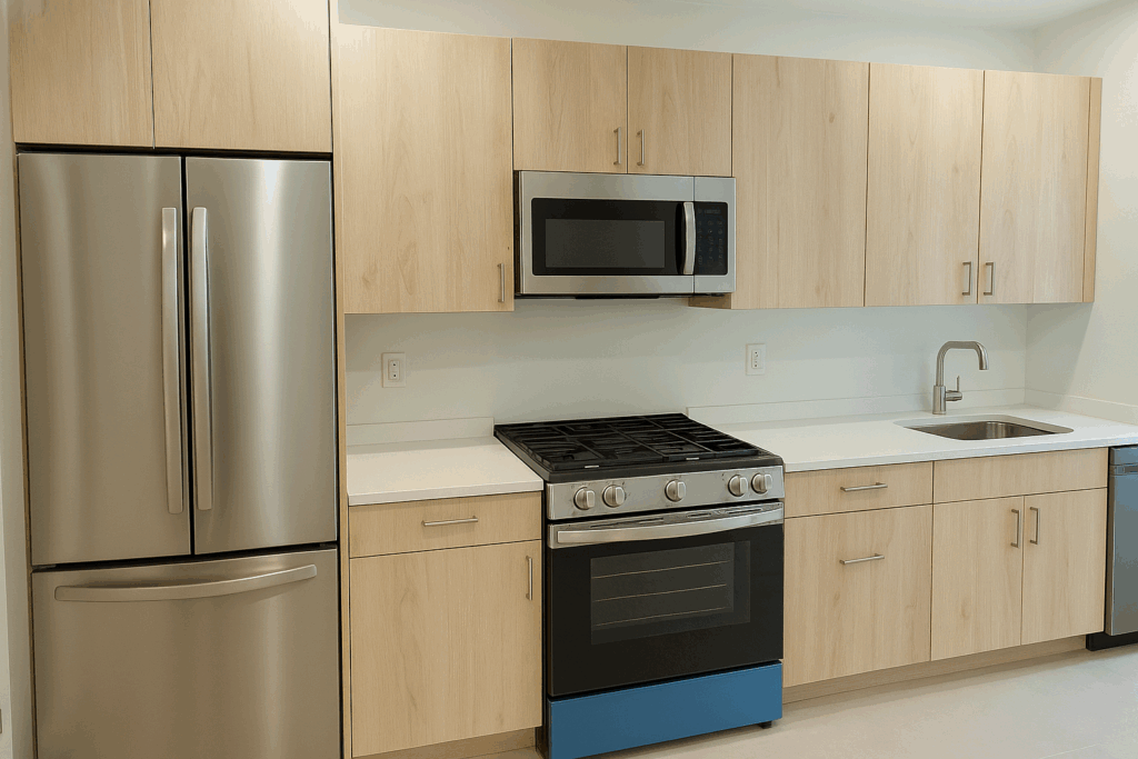 White Wash Matte Custom Kitchen Cabinets | Philadelphia PA