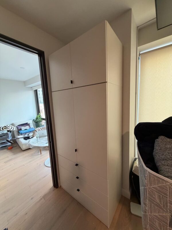 Custom Beige Matte Wardrobes | New York, NY