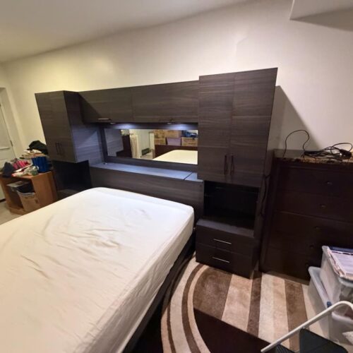 Custom Eucalyptus Matte Pier Wall Platform Bed | Bronx, NY