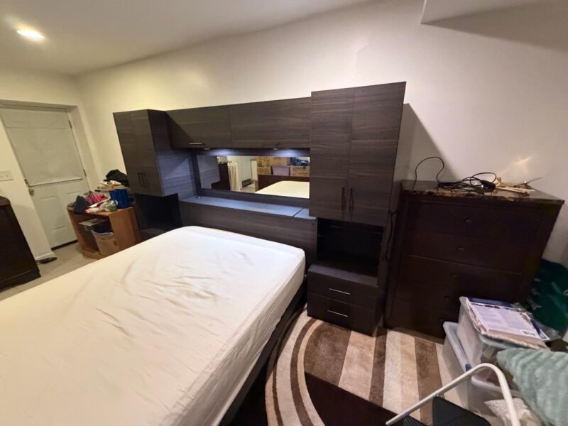 Custom Eucalyptus Matte Pier Wall Platform Bed | Bronx, NY