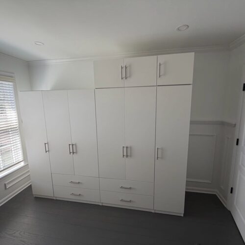Custom White Matte Wardrobe System | Doylestown, PA