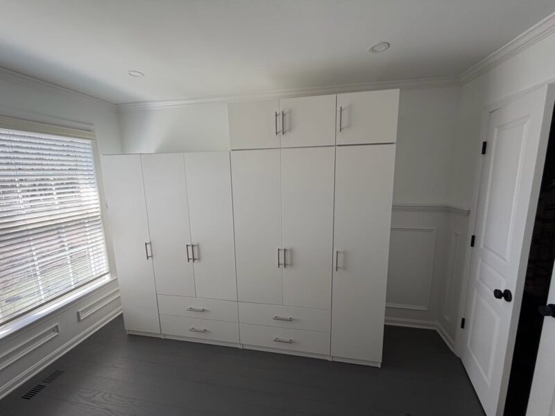 Custom White Matte Wardrobe System | Doylestown, PA