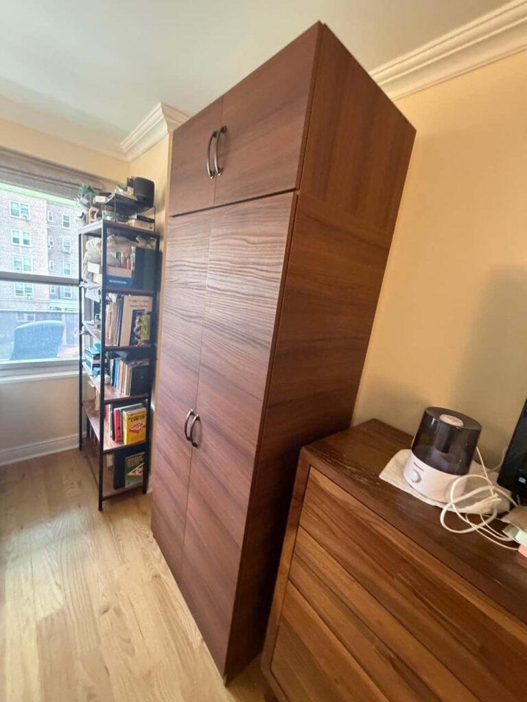 Albero Matte Wardrobe with Upper Storage Topper | Forest Hills, NY