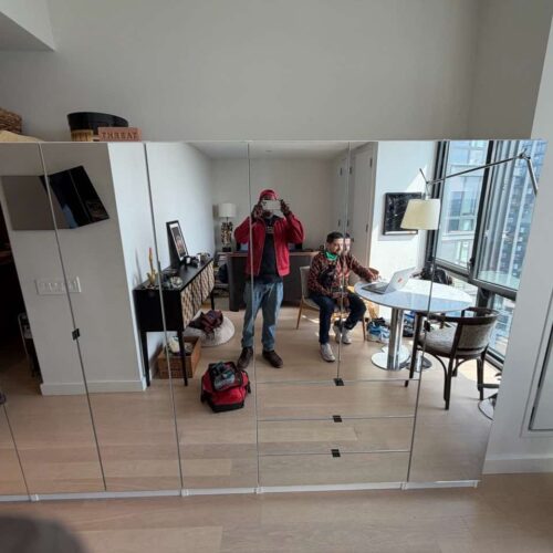 Six-Door Mirrored Armoire Closet Package | Brooklyn, NY