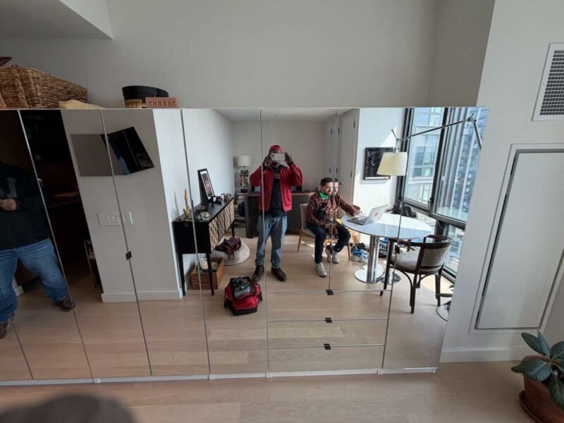 Six-Door Mirrored Armoire Closet Package | Brooklyn, NY