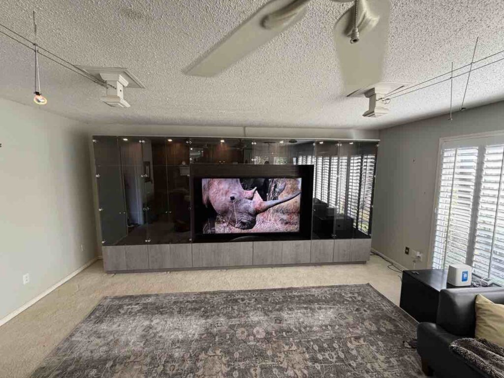 Glass Door Display Entertainment Center | Birmingham, AL