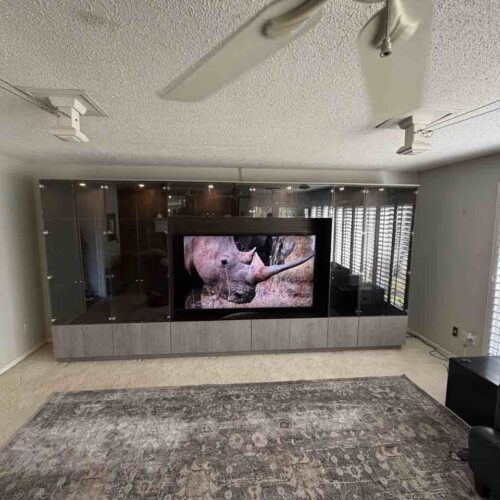 Glass Door Display Entertainment Center | Birmingham, AL