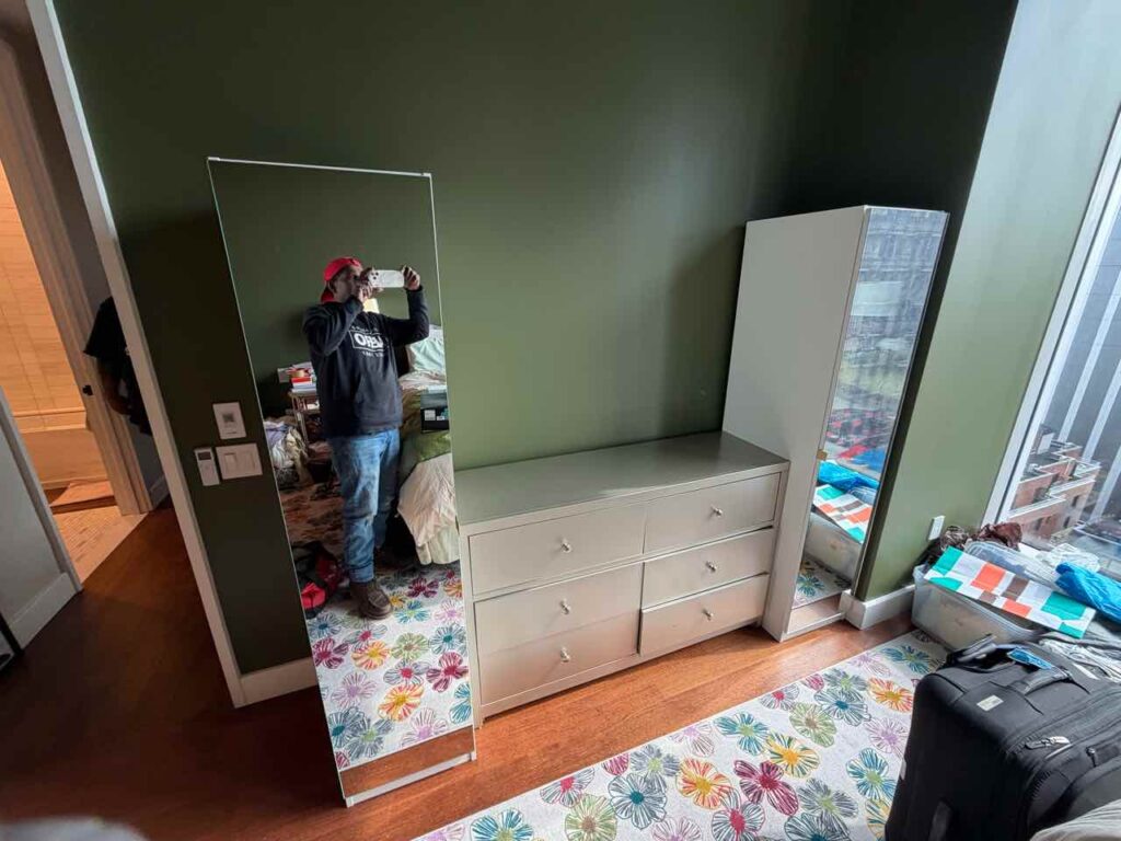 Mirror Front Narrow Wardrobes | New York, NY
