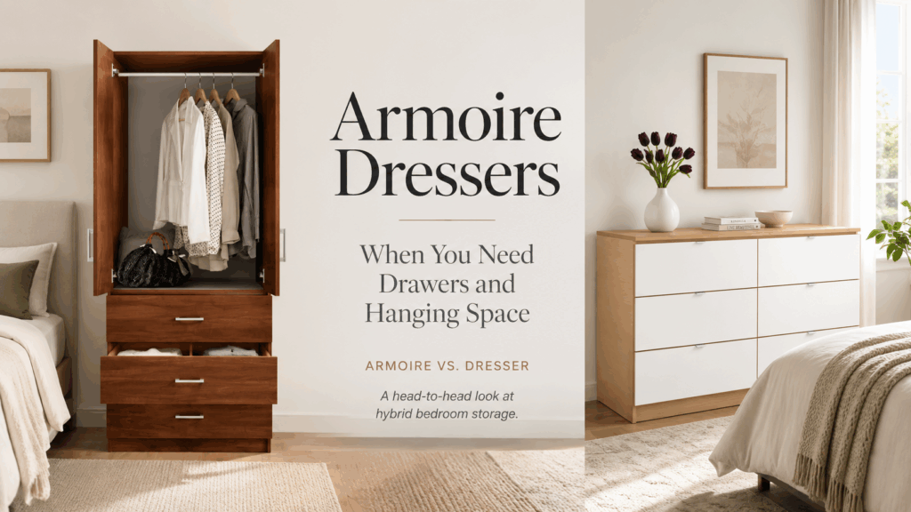 Armoire Dressers: When You Need Drawers and Hanging Space