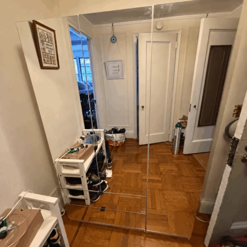 Mirrored Armoire and Single Door Wardrobe | New York, NY
