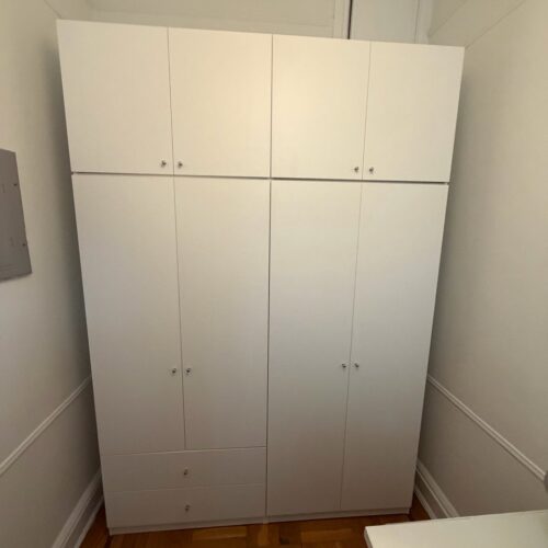 Wardrobe Closet with Drawers & Storage Toppers | Brooklyn, NY