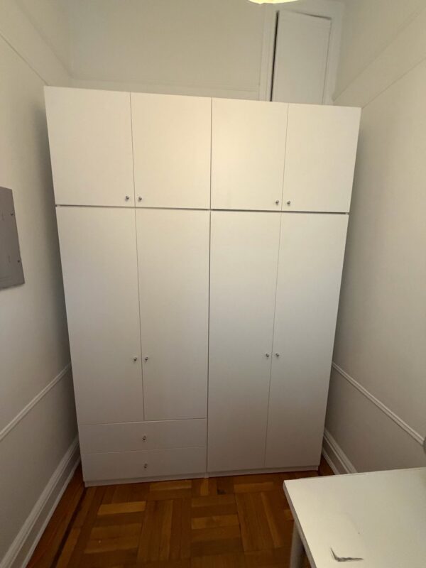 Wardrobe Closet with Drawers & Storage Toppers | Brooklyn, NY