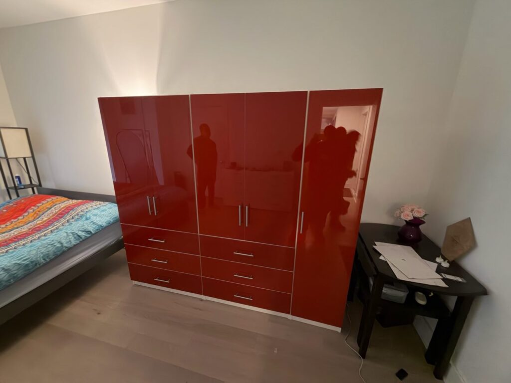 Triple Wardrobe Set with Glass Doors & Drawers | West New York, NJ
