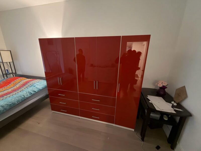 Triple Wardrobe Set with Glass Doors & Drawers | West New York, NJ