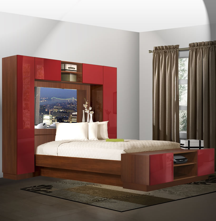 Chilton Pier Wall Bed With Mirrored, King Wall Bed With Piers