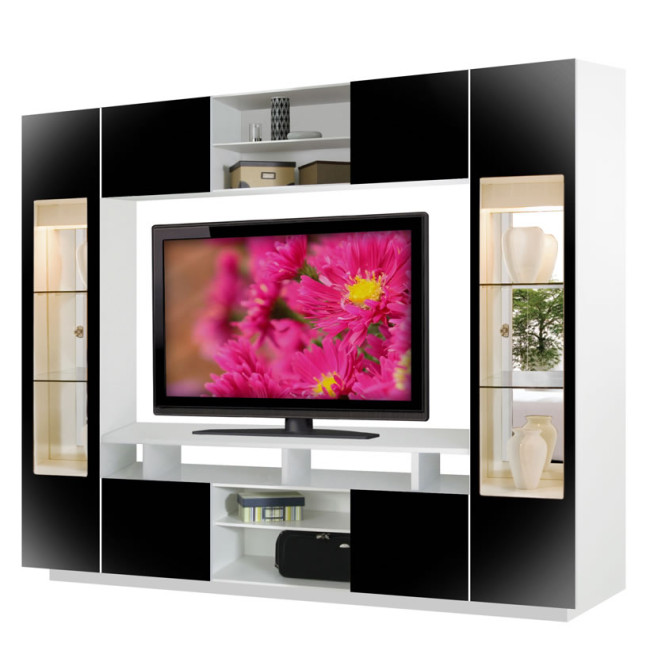 Tyler Wall Unit Black With White Case