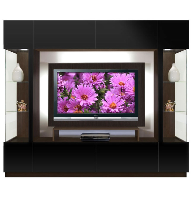 Brent Entertainment Center Black