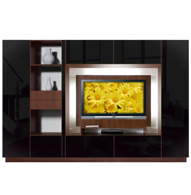 Black Glass Ian Entertainment Center