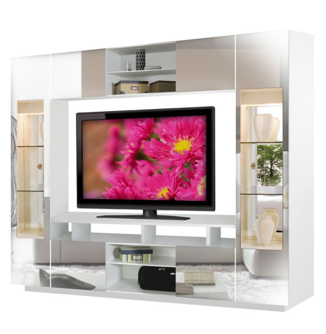Tyler Mirrored Wall Unit