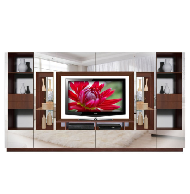 Victor Entertainment Wall Unit Mirrored