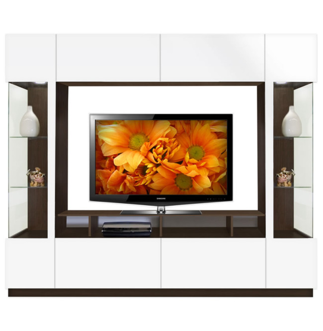 Brent Entertainment Center White