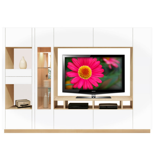 White Moda Wall Unit