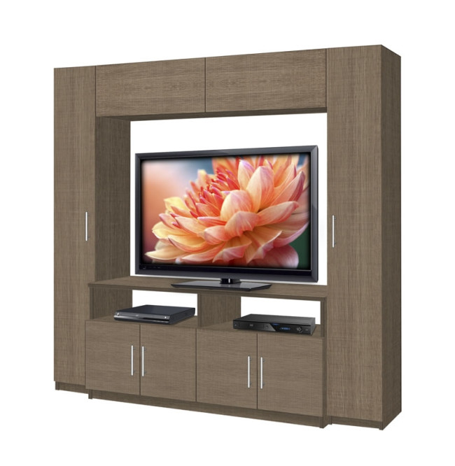 Chelsea entertainment center wood finish