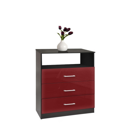 Freedom Dresser - Chest of 3 Drawers with Open Space