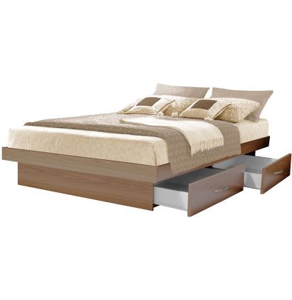 King Platform Bed With 4 Drawers, King Size Bed Frame With 4 Drawers
