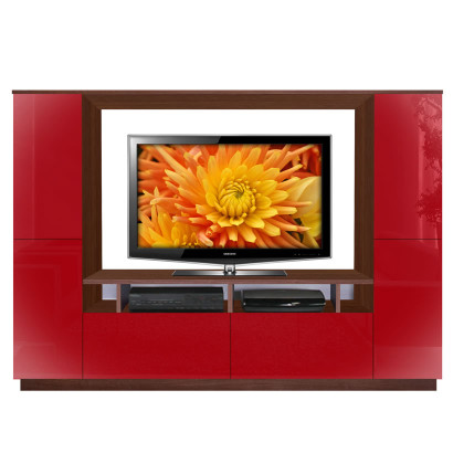 Upton apple red wall unit
