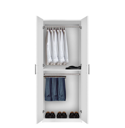 Bella Double Hanging Wardrobe Closet, Cabinets For Clothes Hanging