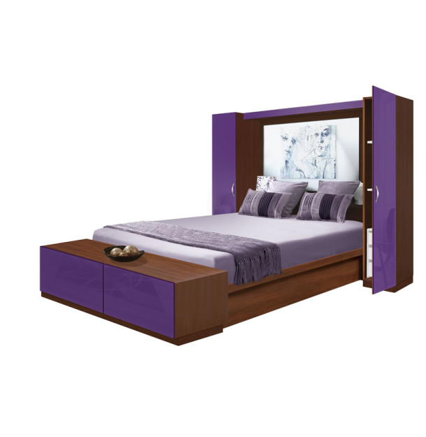Adalina Pier Wall Bedroom - 3 Interior Drawers Each Side