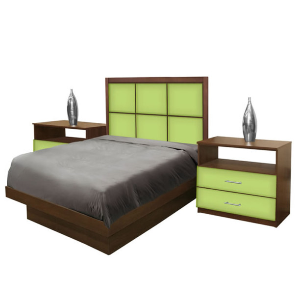 Rico Twin Size Platform Bedroom Set 4 Piece