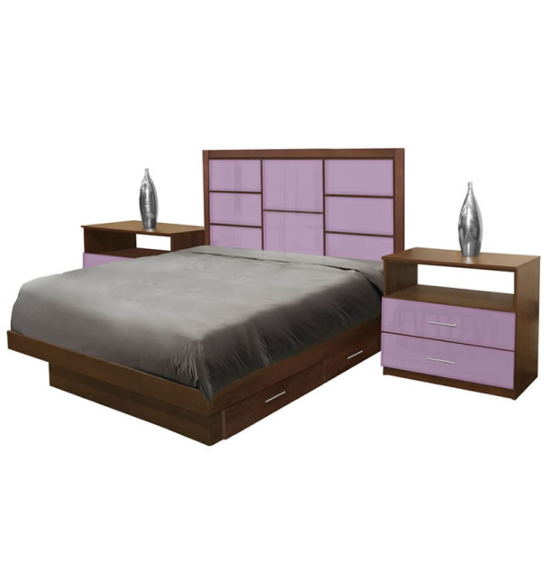 Montclair Full Size Bedroom Set w Storage Platform