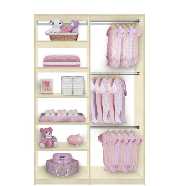 Isa Custom Kids Closet Triple Hanging Plus