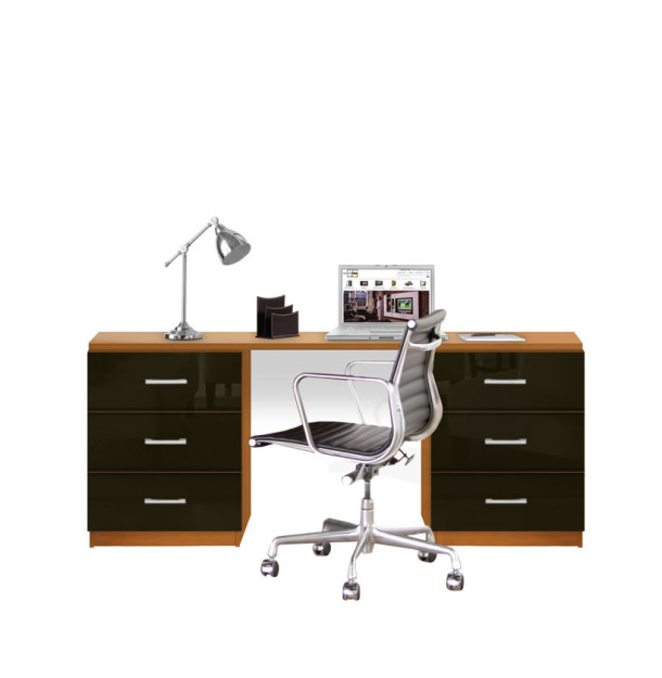 Lafayette Computer Desk - Contemporary 6 Foot Desk