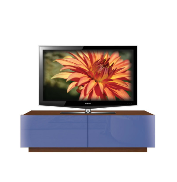 Wildflower Blue Colored Glass Front | Java Matte Case