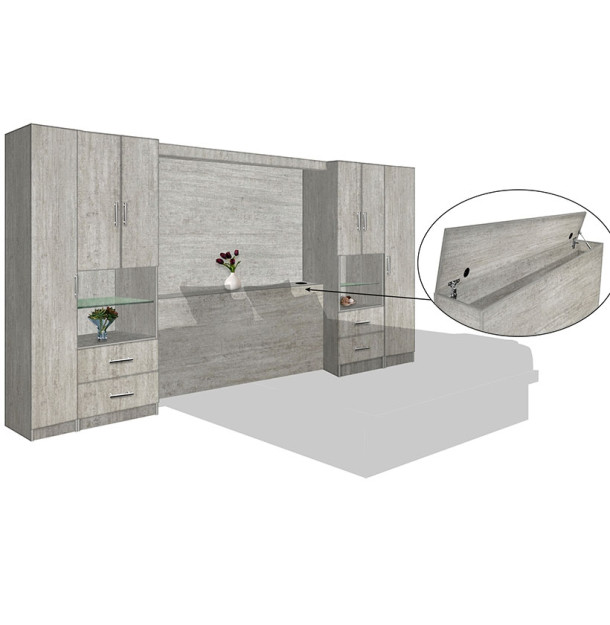Lincoln Classic Pier Wall Matte Storagemax Headboard