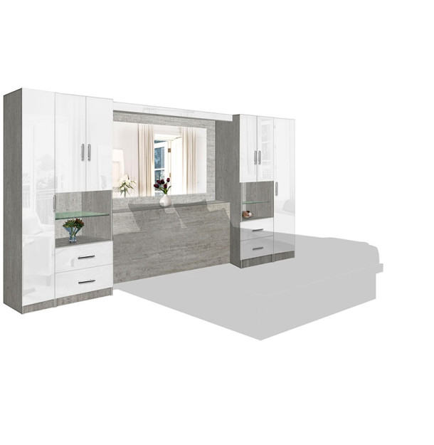 White Glossy Front Finish | Stone Matte Case Finish