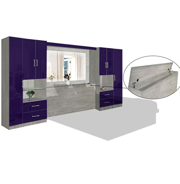Lincoln Classic Pier Wall Mirrored Storagemax Headboard