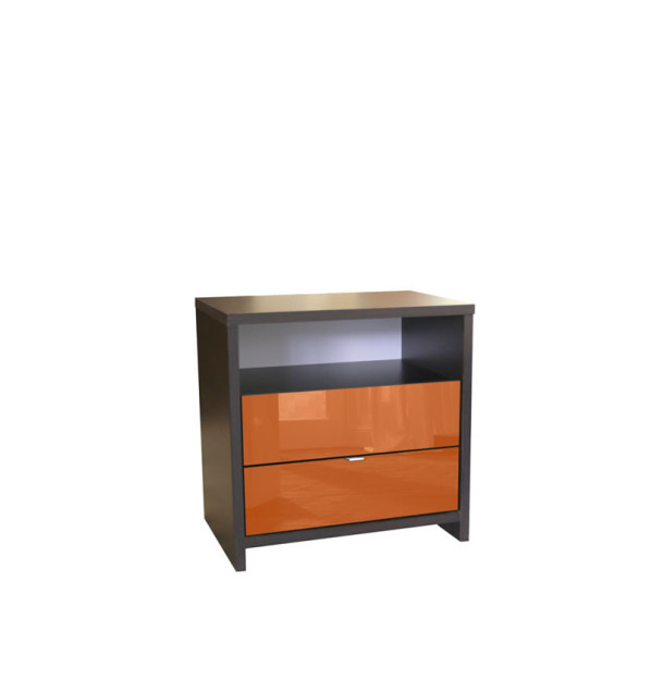 Futurista Nightstand 2 Drawer